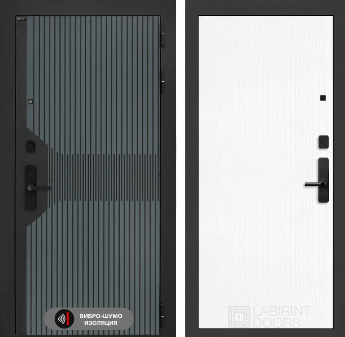 Входная дверь Лабиринт Смартлаб 07 – Белое дерево