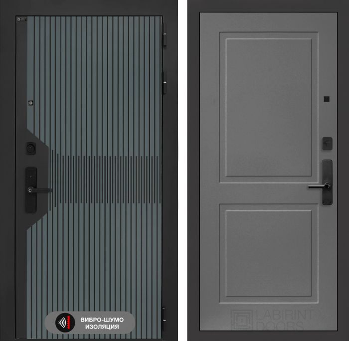 Входная дверь Лабиринт Смартлаб 11 – Графит софт