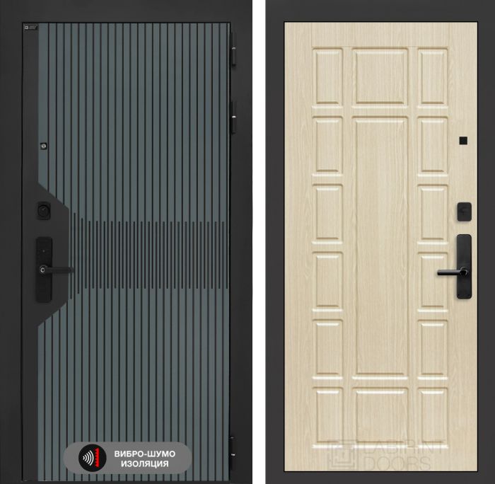 Входная дверь Лабиринт Смартлаб 12 – Беленый дуб