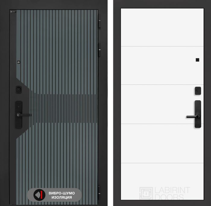 Входная дверь Лабиринт Смартлаб 13 – Белый софт