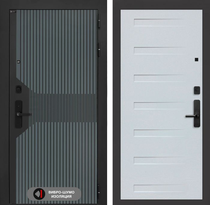 Входная дверь Лабиринт Смартлаб 14 – Дуб кантри белый горизонт