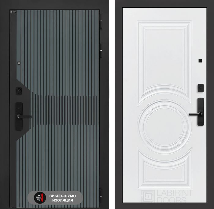 Входная дверь Лабиринт Смартлаб 23 – Белый софт