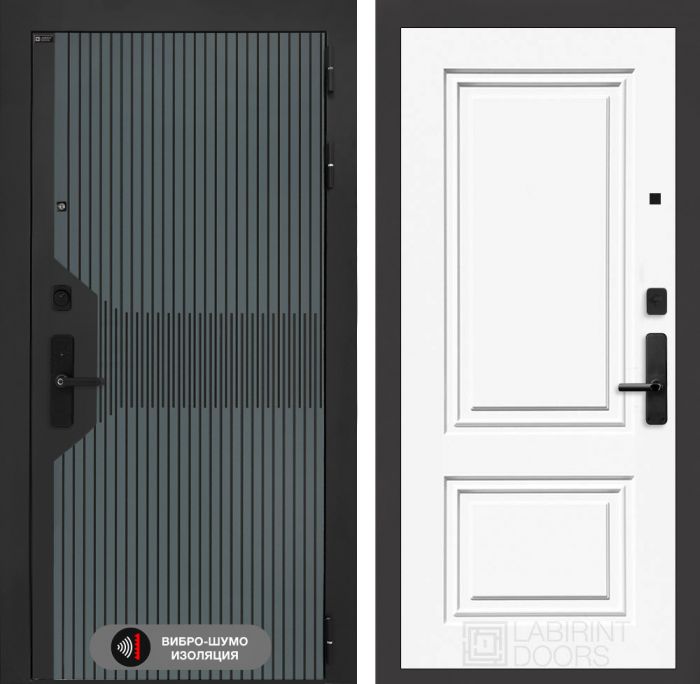 Входная дверь Лабиринт Смартлаб 26 – Эмаль RAL 9003