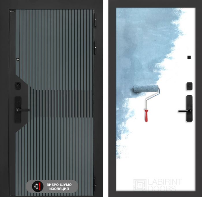 Входная дверь Лабиринт Смартлаб 28 – Грунт под покраску