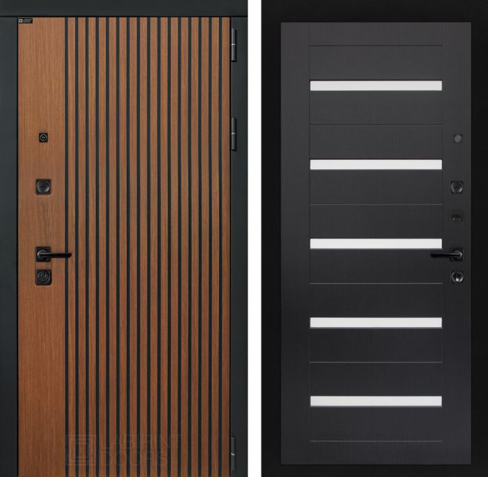 Входная дверь Лабиринт STORM 01 - Венге, стекло белое