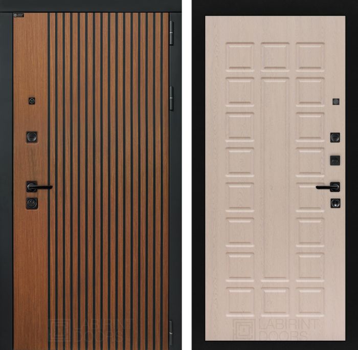 Входная дверь Лабиринт STORM 04 - Беленый дуб