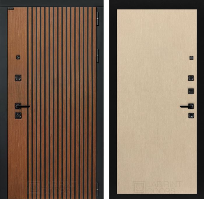 Входная дверь Лабиринт STORM 05 - Венге светлый