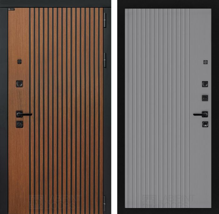 Входная дверь Лабиринт STORM 29 - Серый рельеф софт