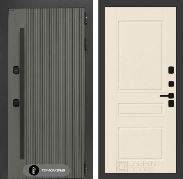 Входная дверь Лабиринт Термолаб 1 тепло 03 – Капучино
