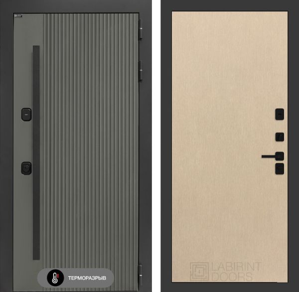 Входная дверь Лабиринт Термолаб 1 тепло 05 – Венге светлый