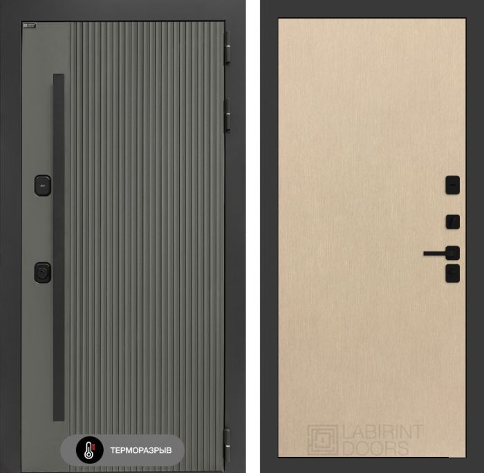 Входная дверь Лабиринт Термолаб 1 тепло 05 – Венге светлый