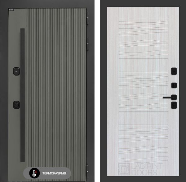 Входная дверь Лабиринт Термолаб 1 тепло 06 – Сандал белый