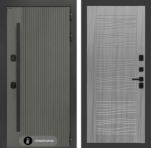 Входная дверь Лабиринт Термолаб 1 тепло 06 – Сандал серый