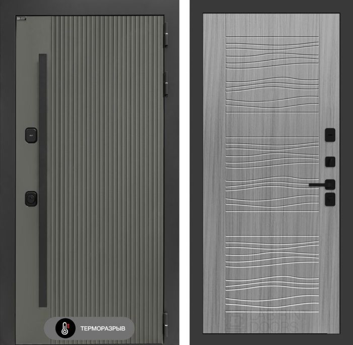 Входная дверь Лабиринт Термолаб 1 тепло 06 – Сандал серый