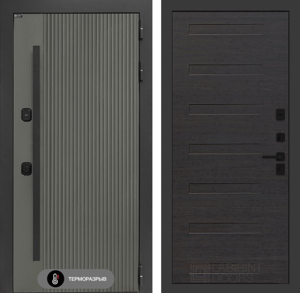 Входная дверь Лабиринт Термолаб 1 тепло 14 – Эковенге горизонтальный