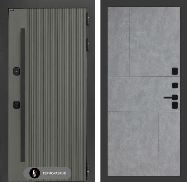 Входная дверь Лабиринт Термолаб 1 тепло 21 – Бетон светлый