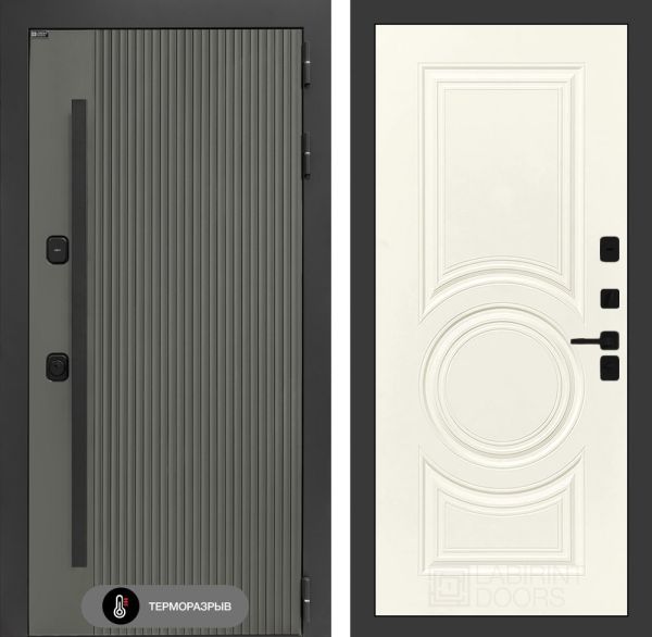 Входная дверь Лабиринт Термолаб 1 тепло 23 – Ванилла веллюто