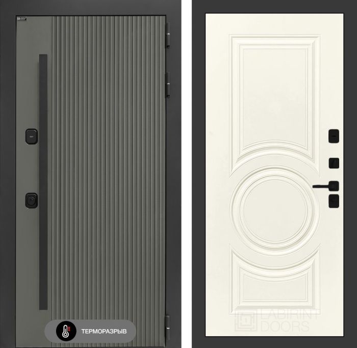Входная дверь Лабиринт Термолаб 1 тепло 23 – Ванилла веллюто