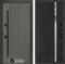 Входная дверь Лабиринт Термолаб 1 тепло 31 – Черный кварц, зеркальная вставка с тонировкой