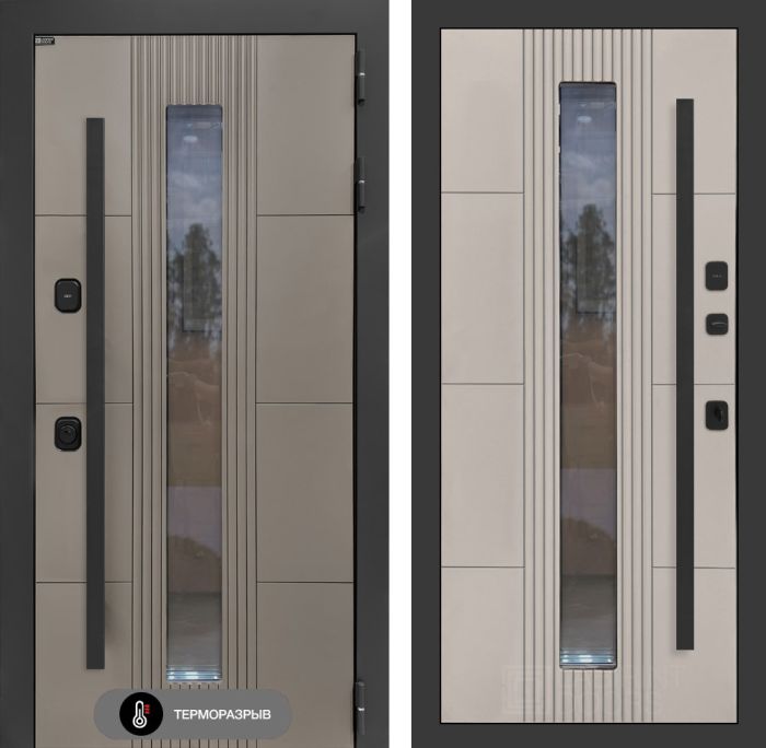 Входная дверь Лабиринт Термолаб 2 Про со стеклопакетом
