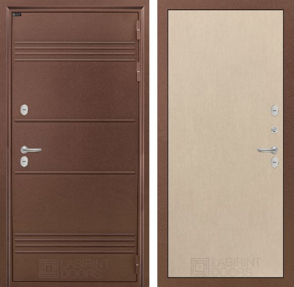 Входная дверь Лабиринт ТЕРМО ЛАЙТ 05 - Венге светлый