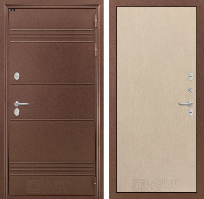 Входная дверь Лабиринт ТЕРМО ЛАЙТ 05 - Венге светлый