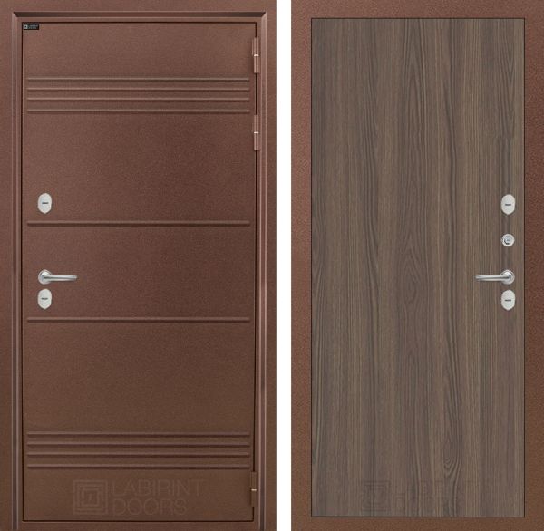 Входная дверь Лабиринт ТЕРМО ЛАЙТ 05 - Ясень темный