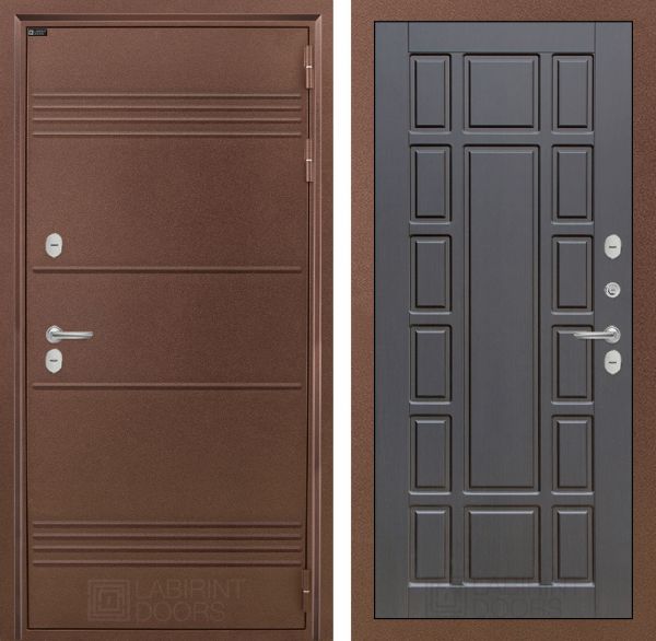 Входная дверь Лабиринт ТЕРМО ЛАЙТ 12 - Венге