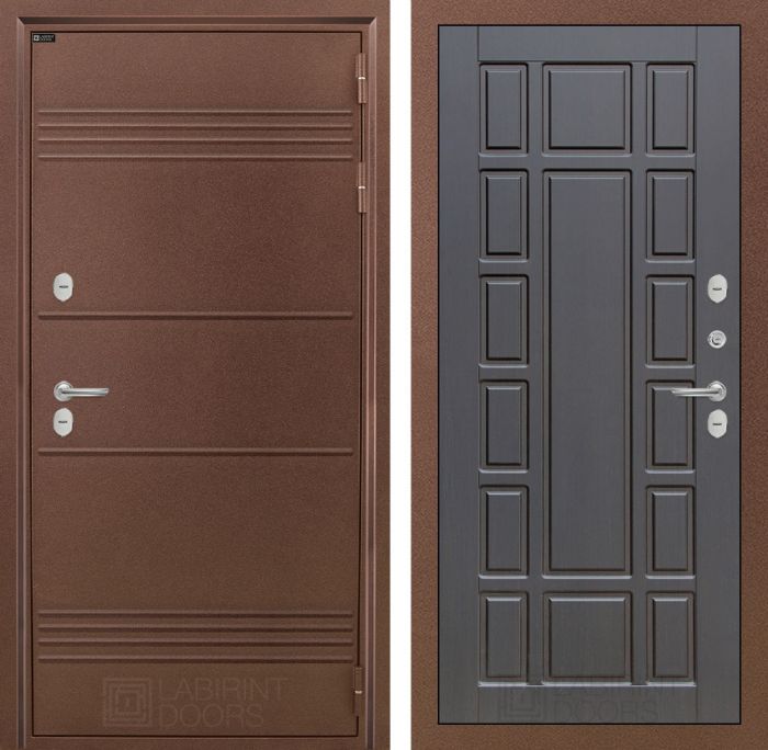Входная дверь Лабиринт ТЕРМО ЛАЙТ 12 - Венге