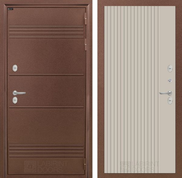 Входная дверь Лабиринт ТЕРМО ЛАЙТ 29 - Капучино