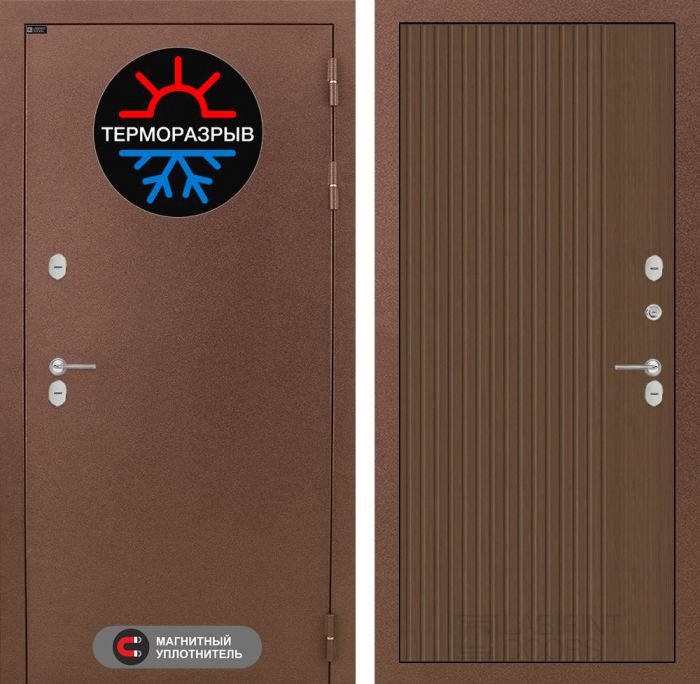 Входная дверь Лабиринт Термо Магнит 29 - Дуб кантри темный
