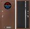 Входная дверь Лабиринт Термо Магнит 31 - Черный кварц (зеркальная вставка с тонировкой)