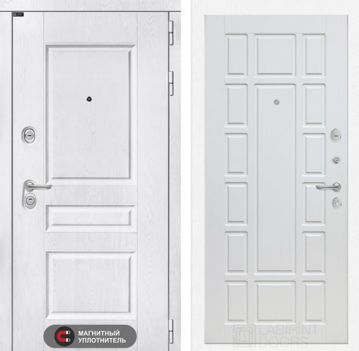Входная дверь Лабиринт VERSAL 12 - Белое дерево