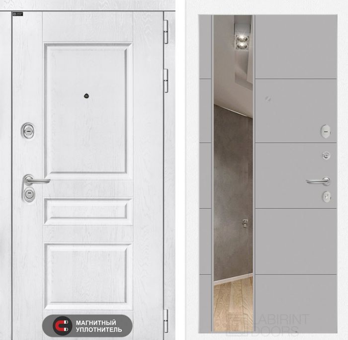 Входная дверь Лабиринт VERSAL 19 - Грей софт