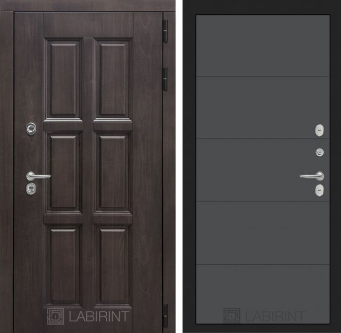 Входная дверь Лабиринт Лондон 13 - Графит софт