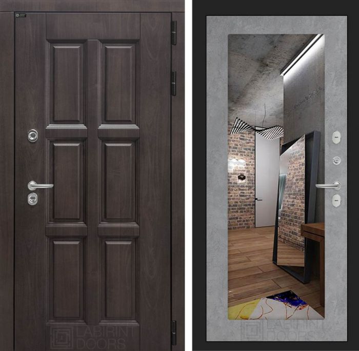 Входная дверь Лабиринт Лондон 18 - Бетон светлый