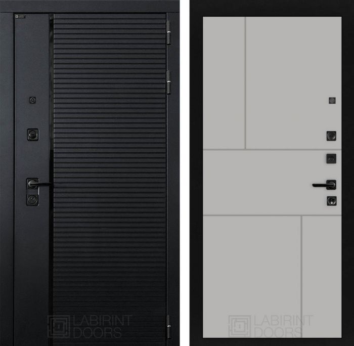 Входная дверь Лабиринт PIANO 21 - Грей софт