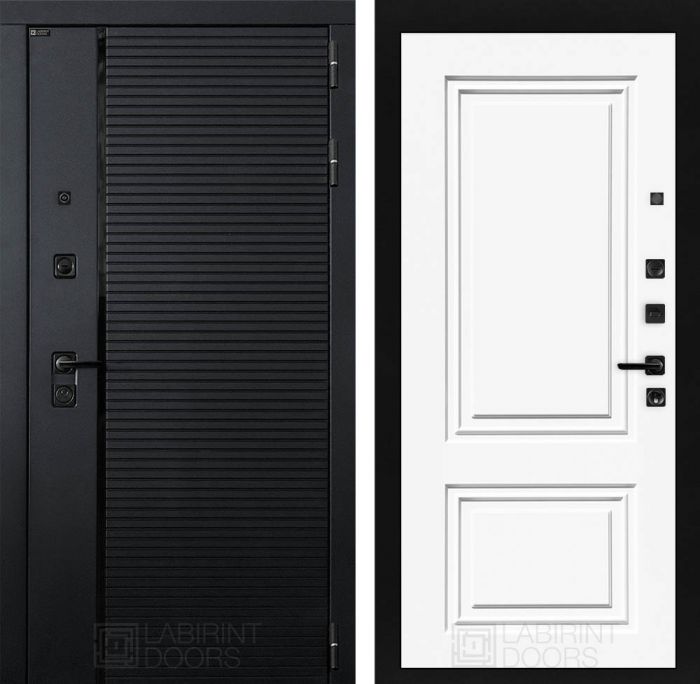 Входная дверь Лабиринт PIANO 26 - Эмаль RAL 9003