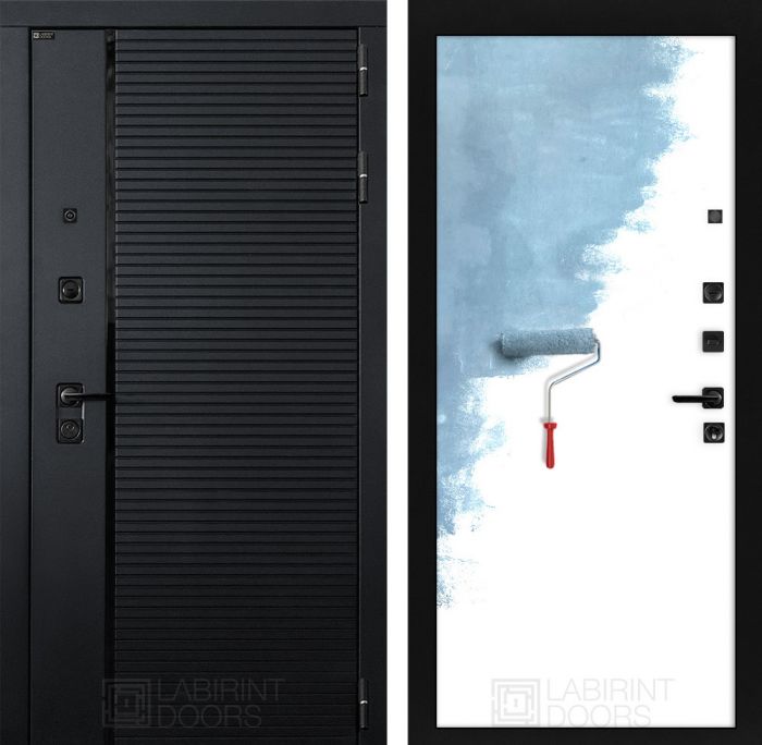 Входная дверь Лабиринт PIANO 28 - Грунт под покраску