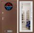Входная дверь Лабиринт Термо Магнит - Белый софт Зеркало с фацетом