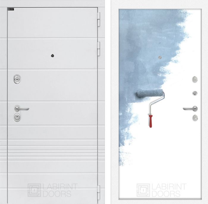 Входная дверь Лабиринт Трендо 28 - Грунт под покраску