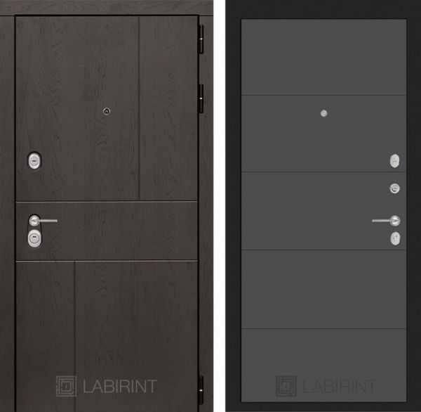 Входная дверь Лабиринт URBAN 13 - Графит софт