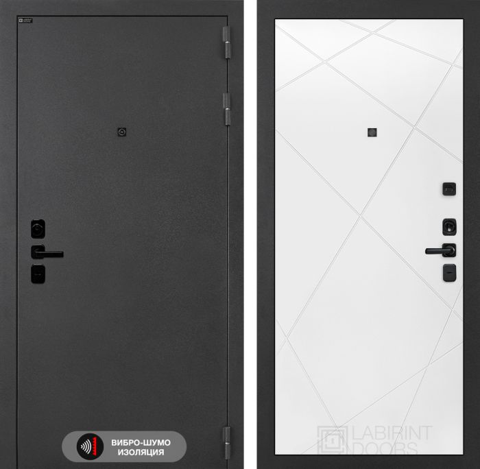 Входная дверь Лабиринт Соналаб 24 - Белый софт