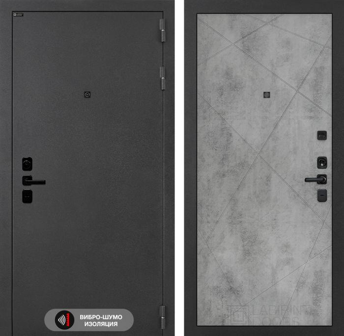 Входная дверь Лабиринт Соналаб 24 - Бетон светлый