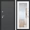 Входная дверь Лабиринт ART графит с Зеркалом 18 - Белое дерево