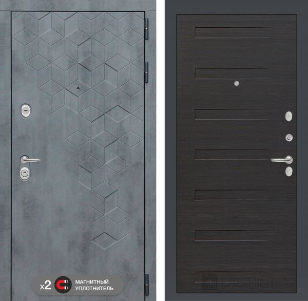 Входная дверь Лабиринт Бетон замок Mottura 14 - Эковенге