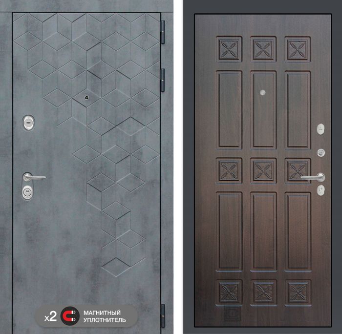 Входная дверь Лабиринт Бетон замок Mottura 16 - Алмон 28