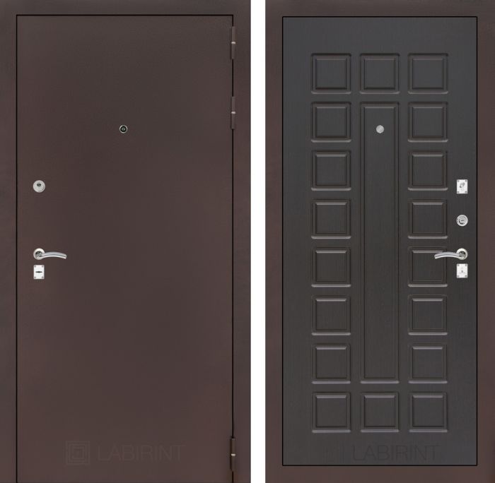Входная дверь Лабиринт CLASSIC антик медный 04 - Венге