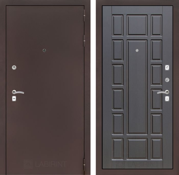 Входная дверь Лабиринт CLASSIC антик медный 12 - Венге