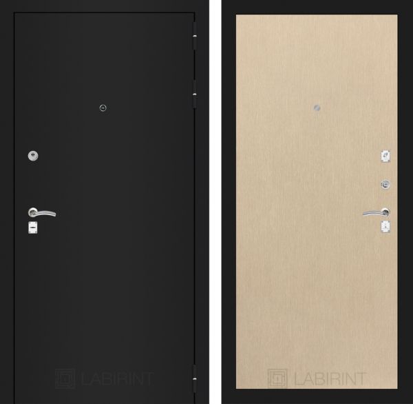 Входная дверь Лабиринт CLASSIC шагрень черная 05 - Венге светлый